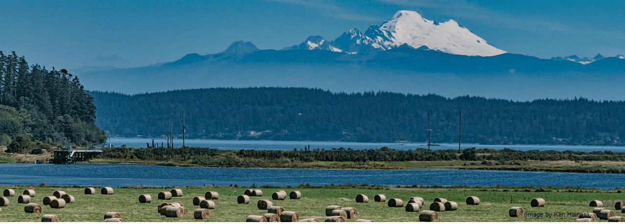 View of Mount Baker from Whidbey Island, WA